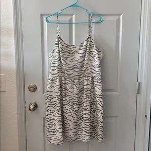 White and black sundress